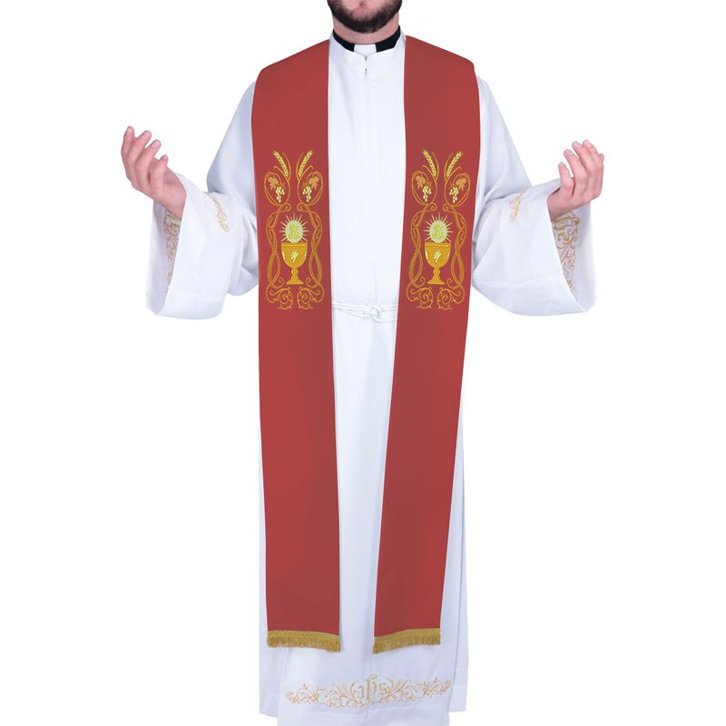 estola sacerdotal 304 142aa vermelha
