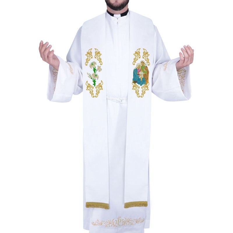 estola sagrada fam ilia branca